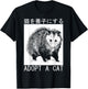 Vintage Adopt A Cat Possum Japanese Opossum Women T-Shirt - T-Shirt | Black