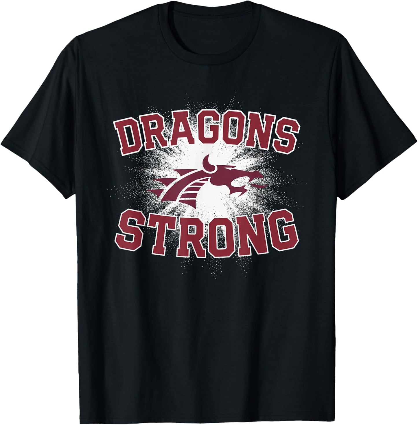 Collierville Dragons Logo Strong Flag HS T-Shirt - T-Shirt | Black