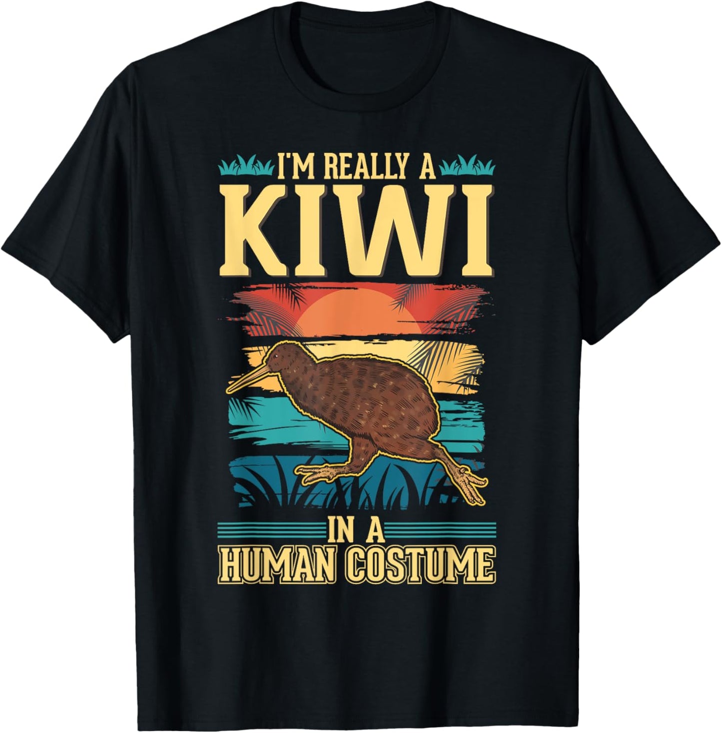Kiwi Costume Halloween Kiwi Bird T-Shirt - T-Shirt | Black