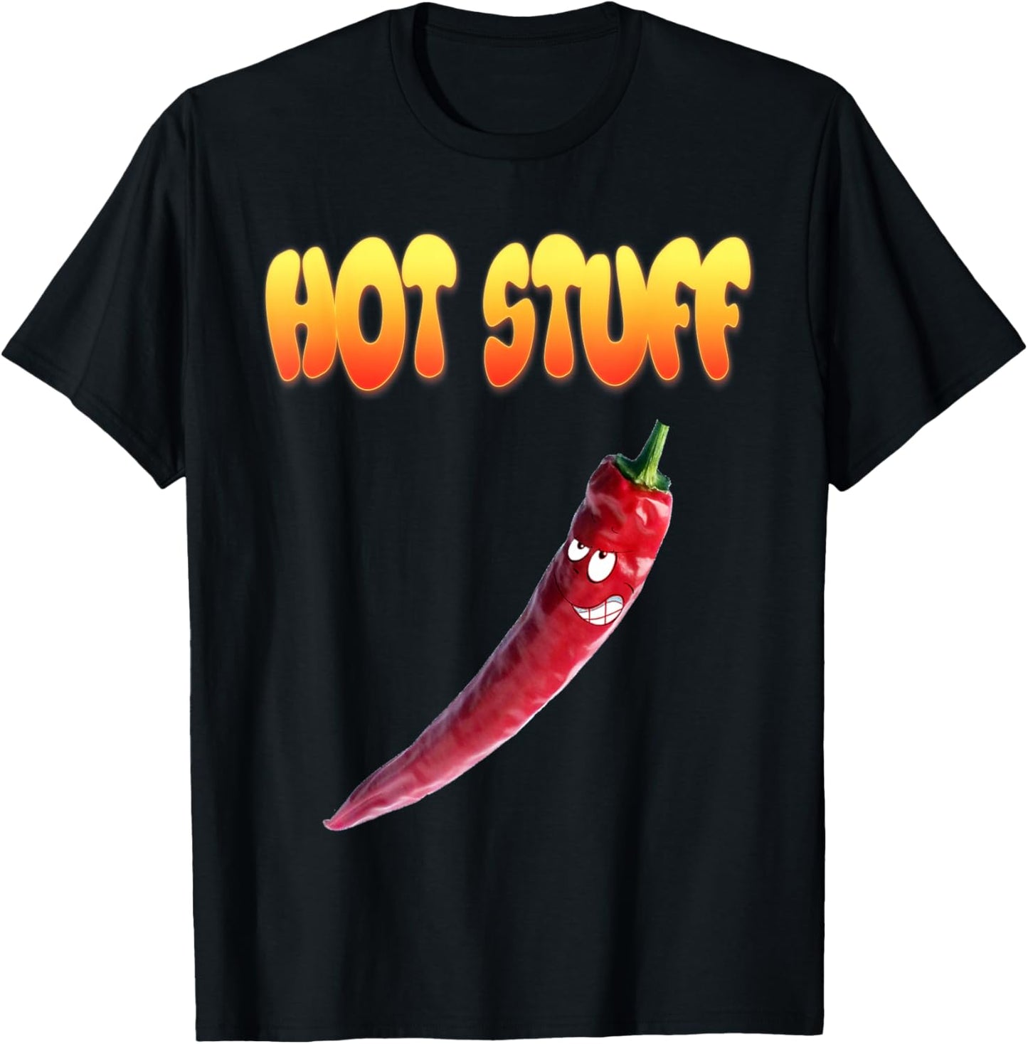 Hot Stuff Silly Cayenne Pepper T-Shirt - T-Shirt | Black