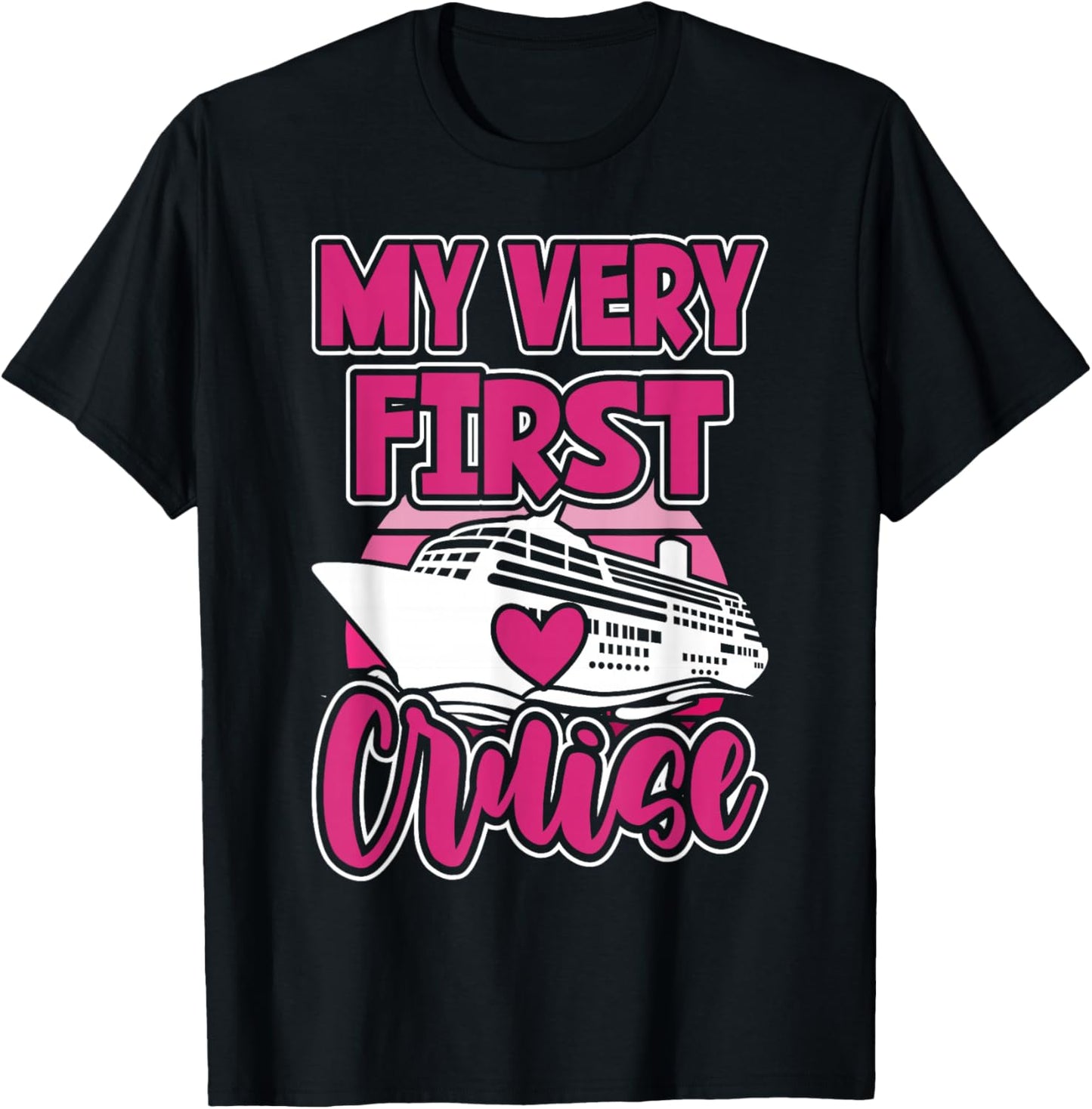 Cute Cruise For Girls My Very First Cruise T-Shirt - T-Shirt | Black