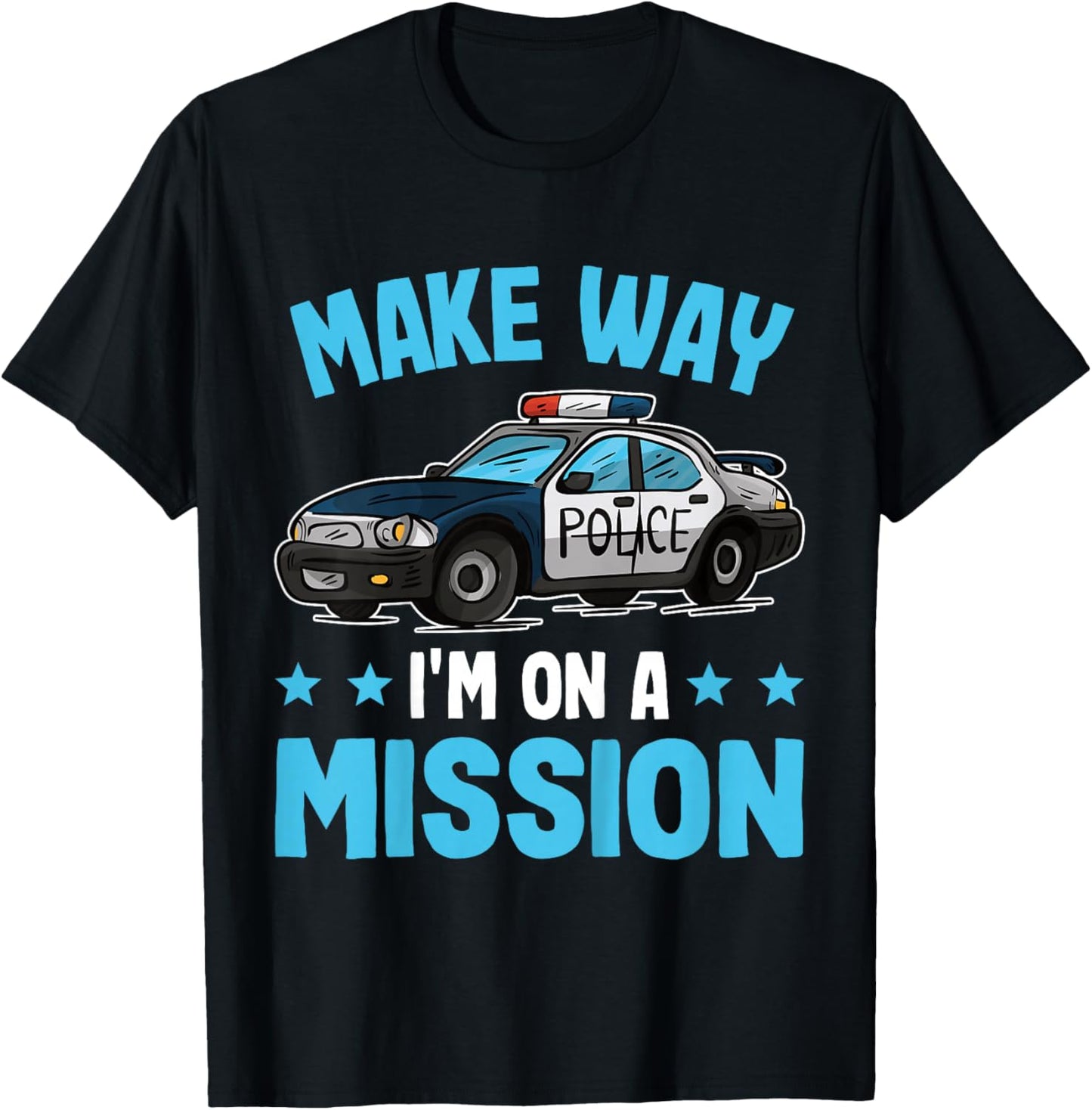 Kids Police Shirt Toddler | Cop Shirt Kids | Police Kids T-Shirt - T-Shirt | Black
