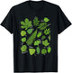 Different Types of Tree Leaves Common Leaves Nature Lovers T-Shirt - T-Shirt | Black