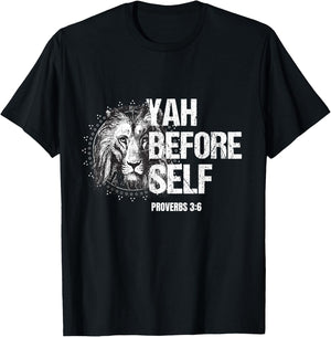 Hebrew Israelite Yahudah Tribe Judah Yah Before Self T-Shirt - T-Shirt | Black