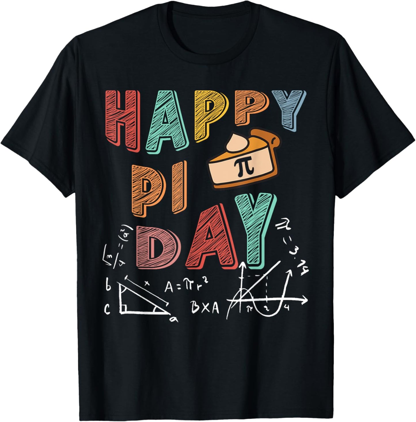 3.14 PI Day Pie Day Pi Symbol For Math Lovers and Kids T-Shirt - T-Shirt | Black