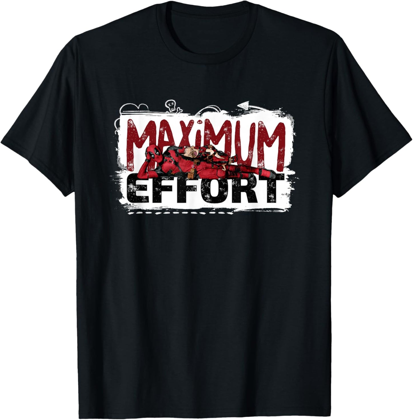 Marvel Studios Deadpool & Wolverine Dogpool Maximum Effort T-Shirt - T-Shirt | Black