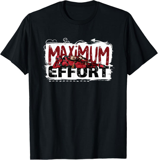 Marvel Studios Deadpool & Wolverine Dogpool Maximum Effort T-Shirt - T-Shirt | Black