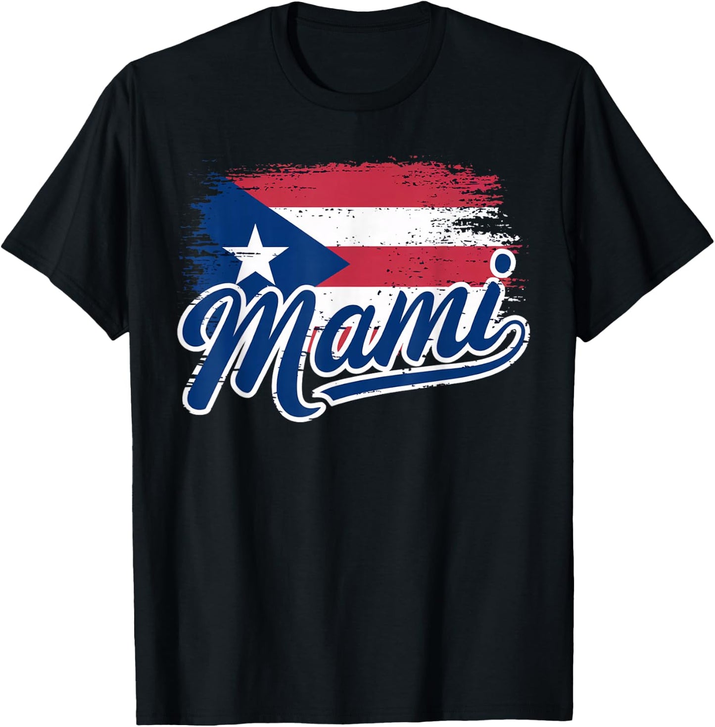 Puerto Rican Mother Puerto Rico Flag Mami Puerto Rican T-Shirt - T-Shirt | Black