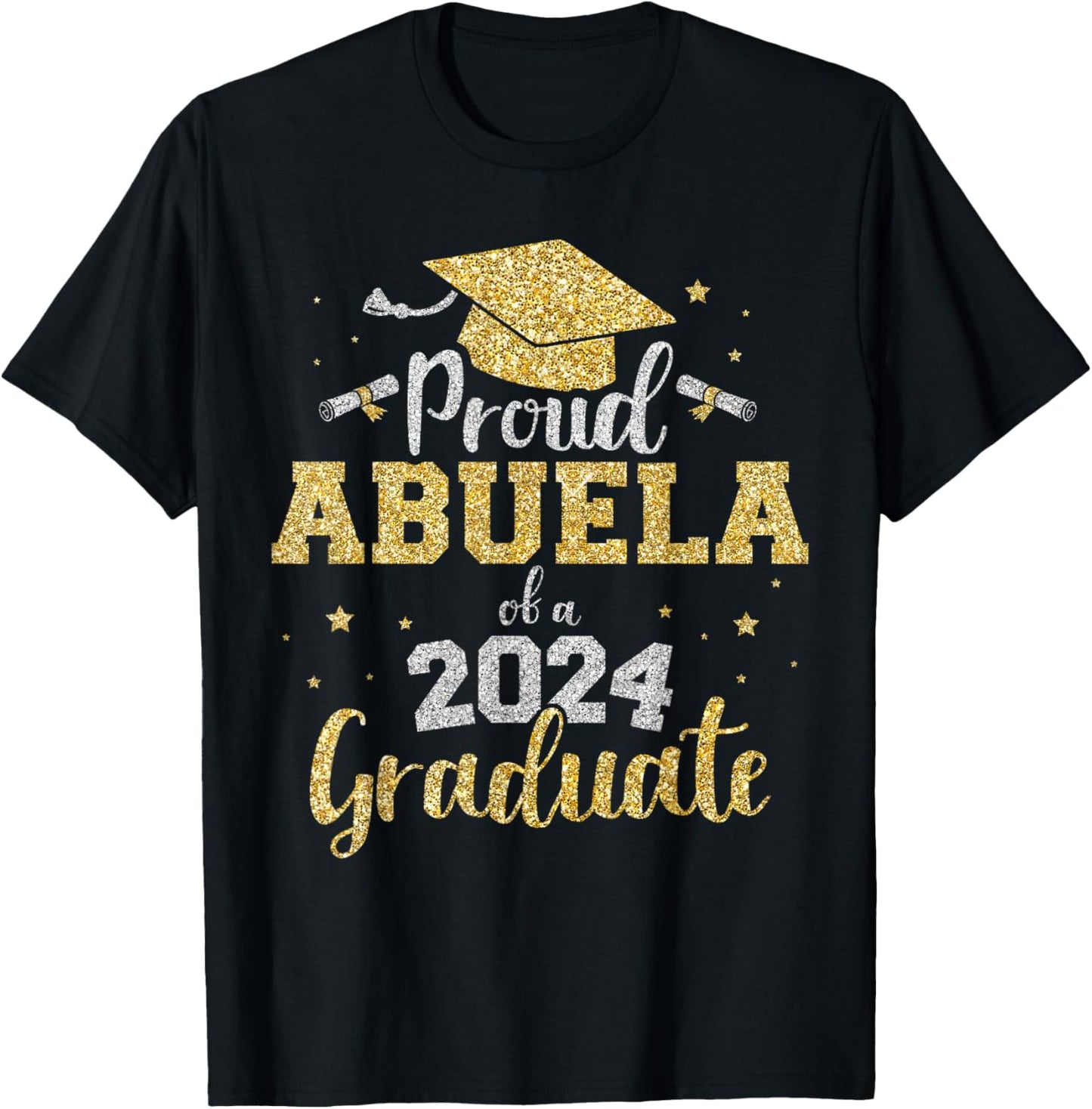 Proud abuela of a class of 2024 graduate senior graduation T-Shirt - T-Shirt | Black