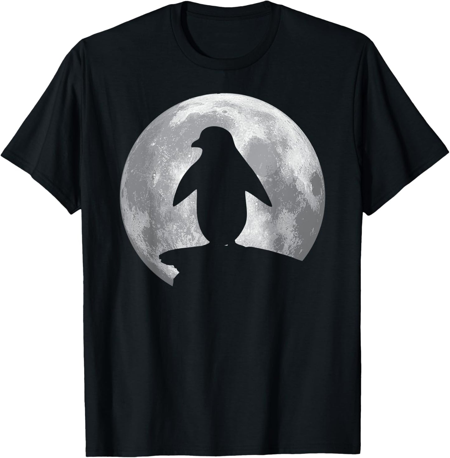 AFRICAN PENGUIN And Moon Vintage Halloween Costume T-Shirt - T-Shirt | Black