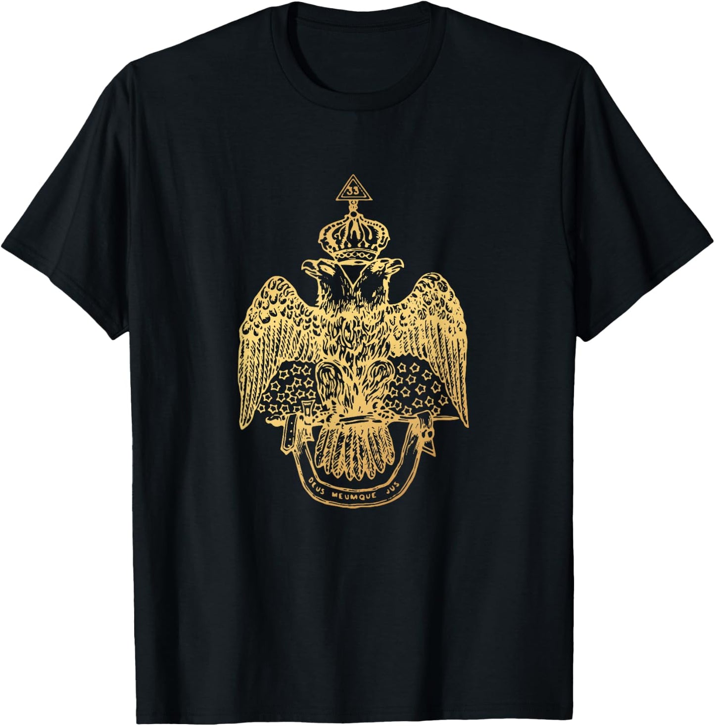 Scottish Rite Eagle 33rd Degree - Freemason Gifts T-Shirt - T-Shirt | Black