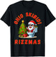 Ohio Skibidi Rizzmas Funny Christmas Rizz Gyatt Rizz Santa T-Shirt - T-Shirt | Black