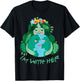 Kids Im With Her Earth Day Pro Save Environment Toddler Girl T-Shirt - T-Shirt | Black