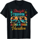 Straight Trippin Aloha Hawaii Vacation Matching Family Group T-Shirt - T-Shirt | Black