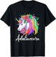 Cute Adalinecorn Personalized Name Unicorn Adaline T-Shirt - T-Shirt | Black