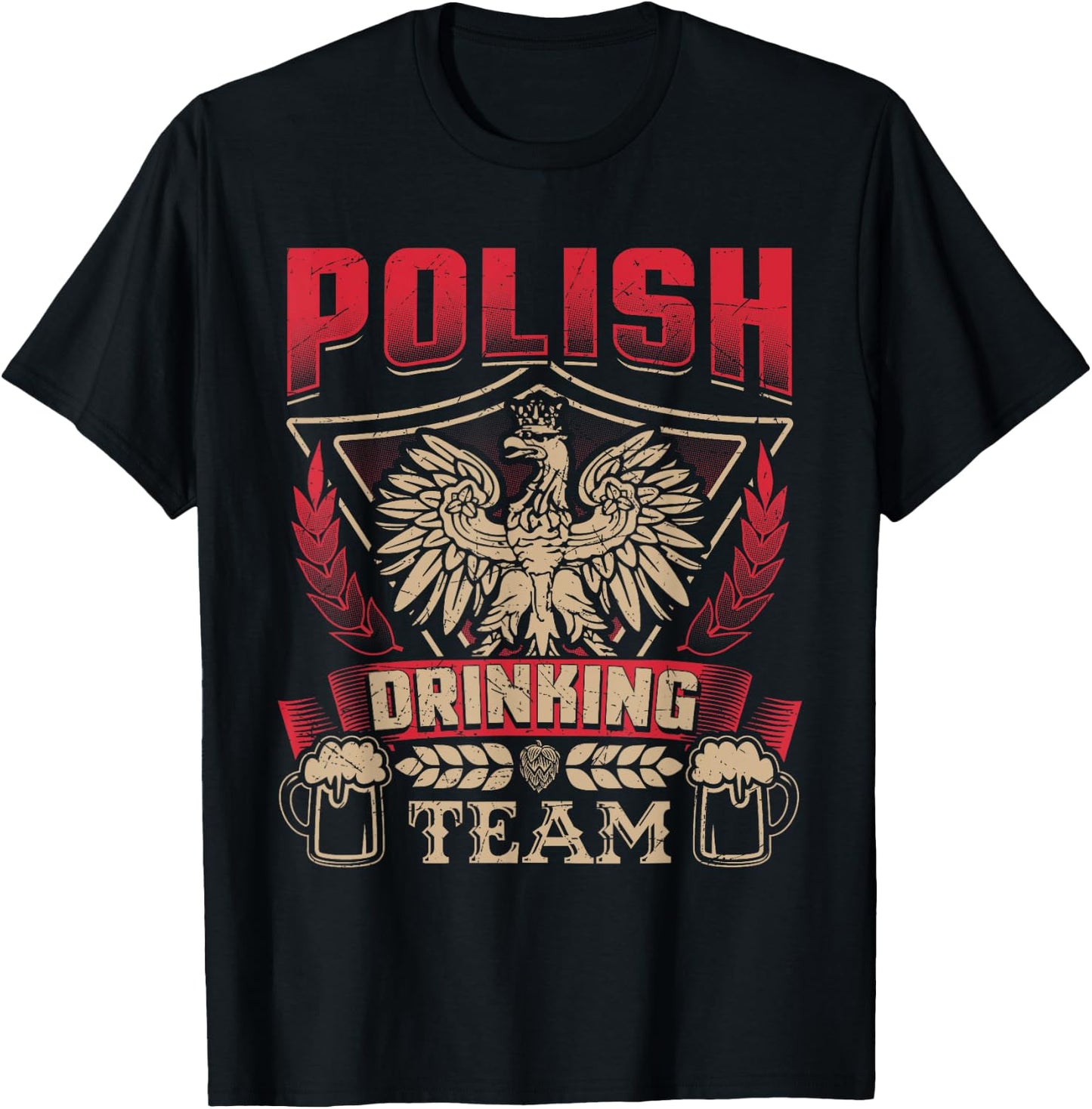 Dyngus Day Polish Beer Poland Pride Falcon Eagle Drinking T-Shirt - T-Shirt | Black