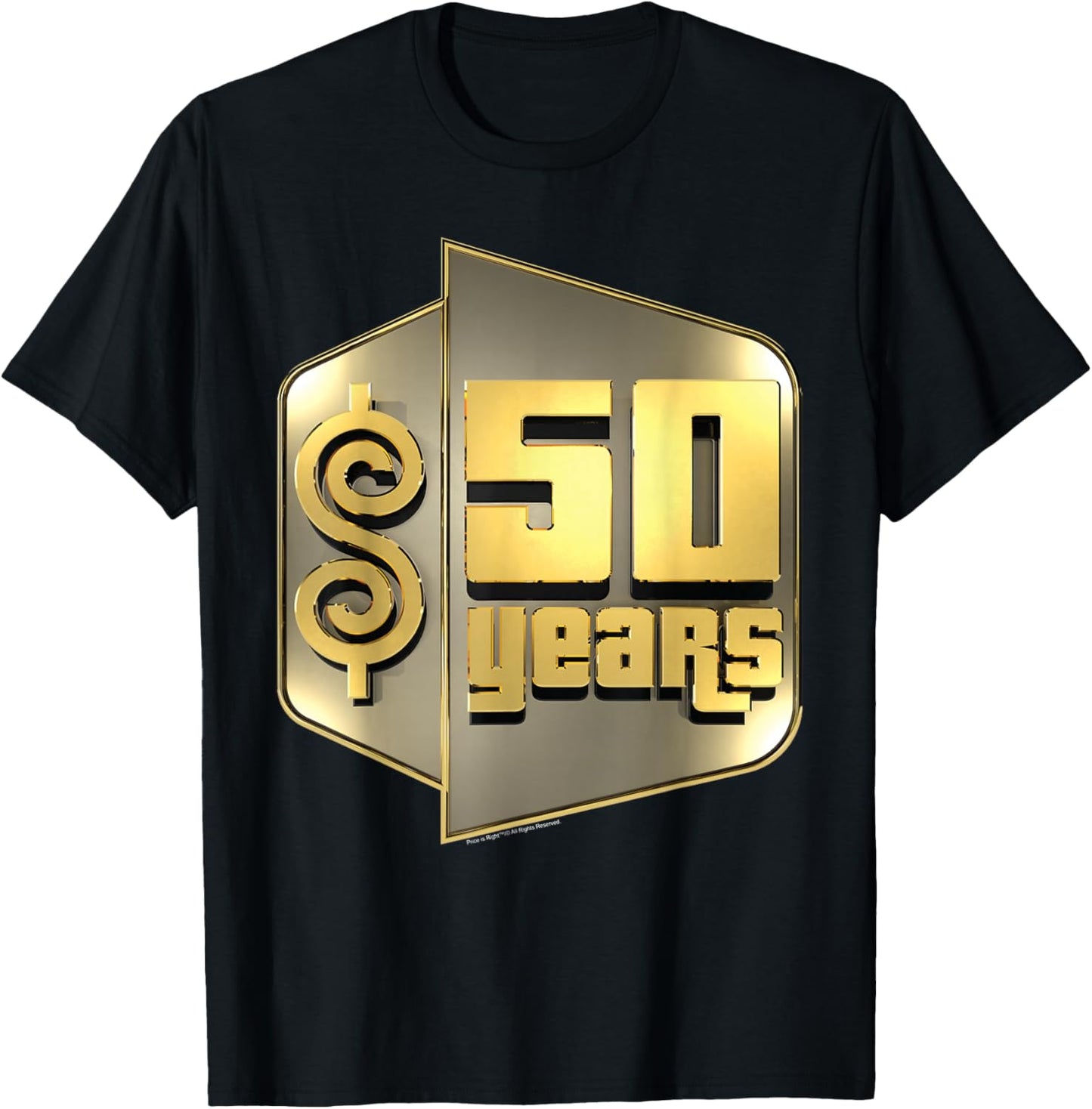 Price is Right - 50 Years Logo T-Shirt - T-Shirt | Black