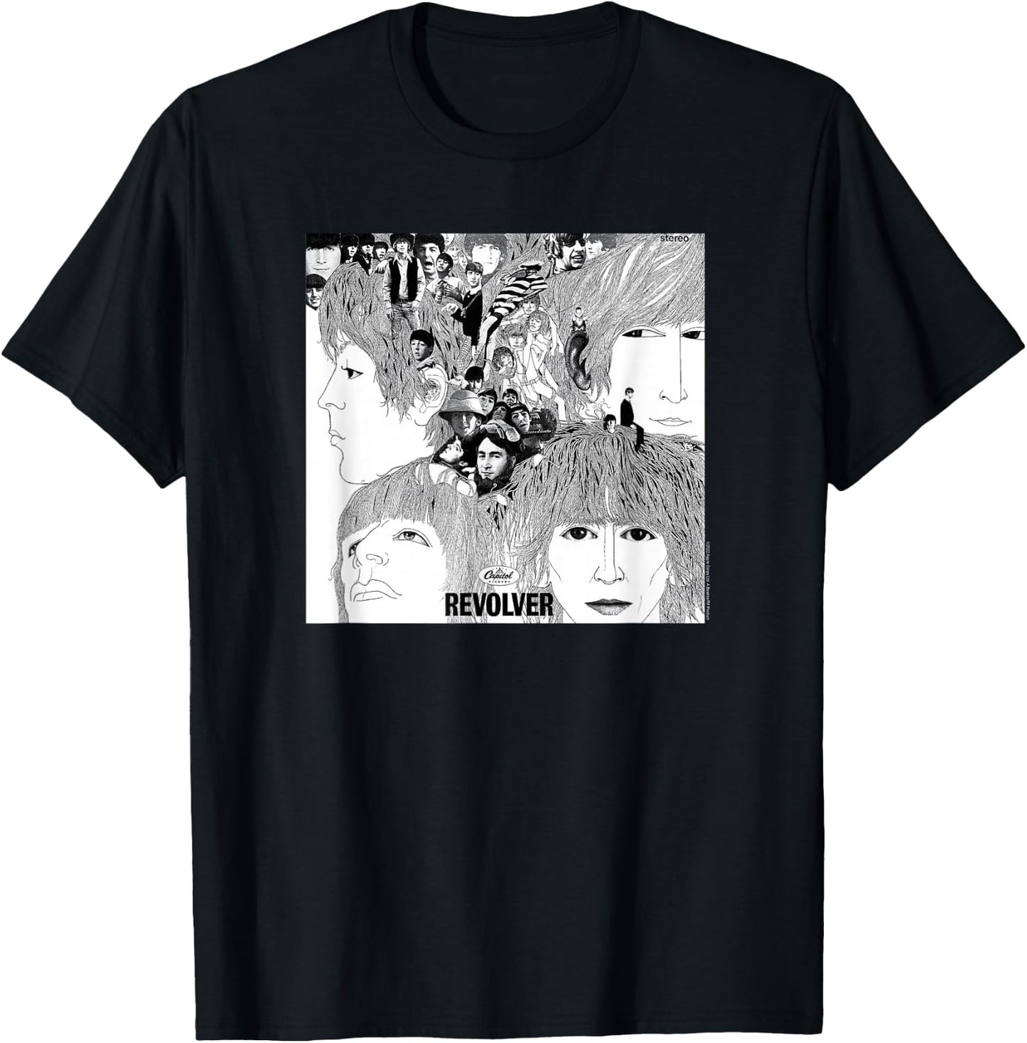 The Beatles Revolver T-Shirt - T-Shirt | Black