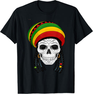 Reggae Kleidung Rastafari Locks Rasta Dreads Jamaica Reggae T-Shirt - T-Shirt | Black