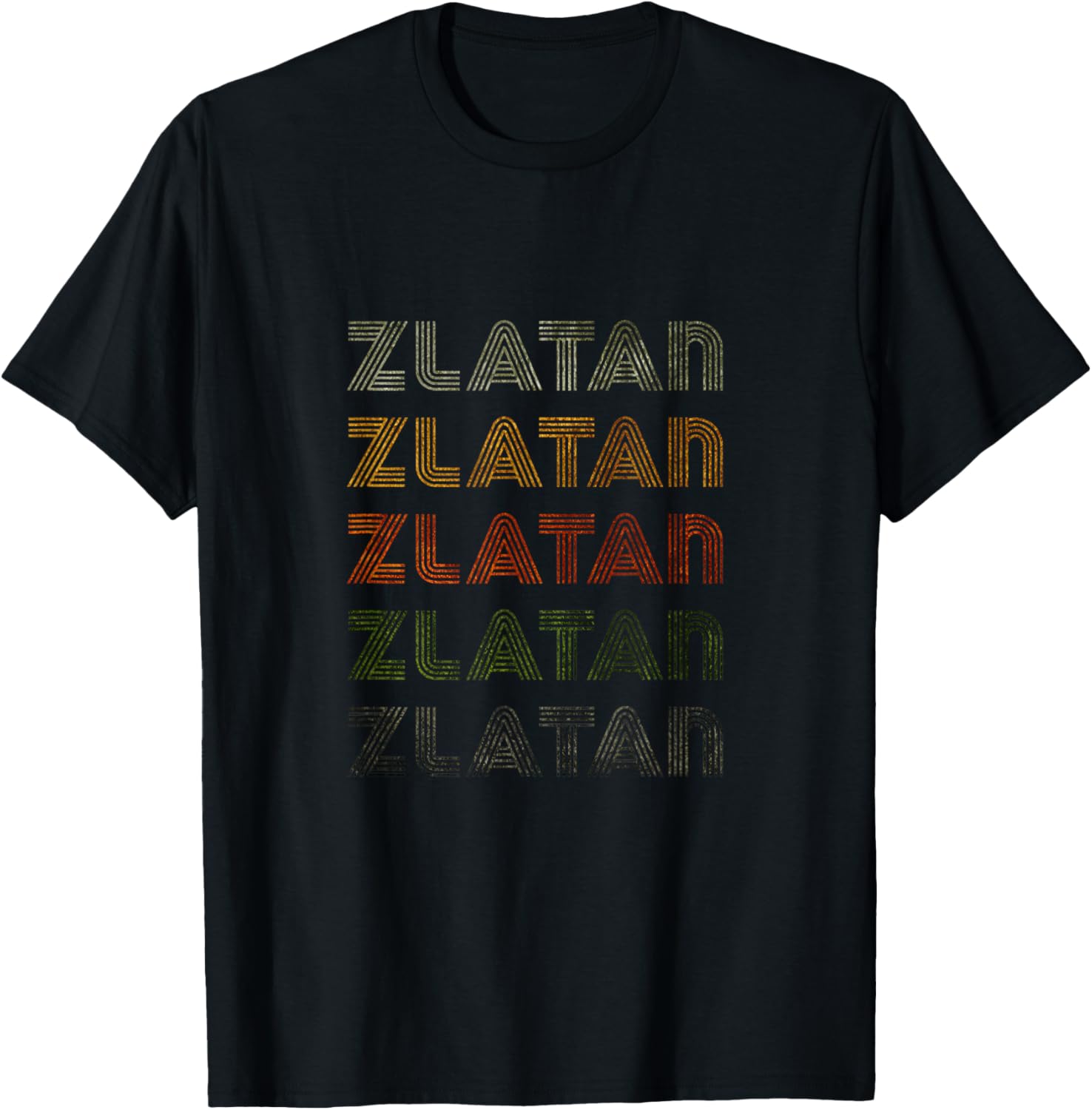 Love Heart Zlatan Grunge Vintage Style Black Zlatan T-Shirt - T-Shirt | Black