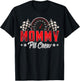 Race Car Birthday Party Racing Family Mommy Pit Crew Small T-Shirt - T-Shirt | Black