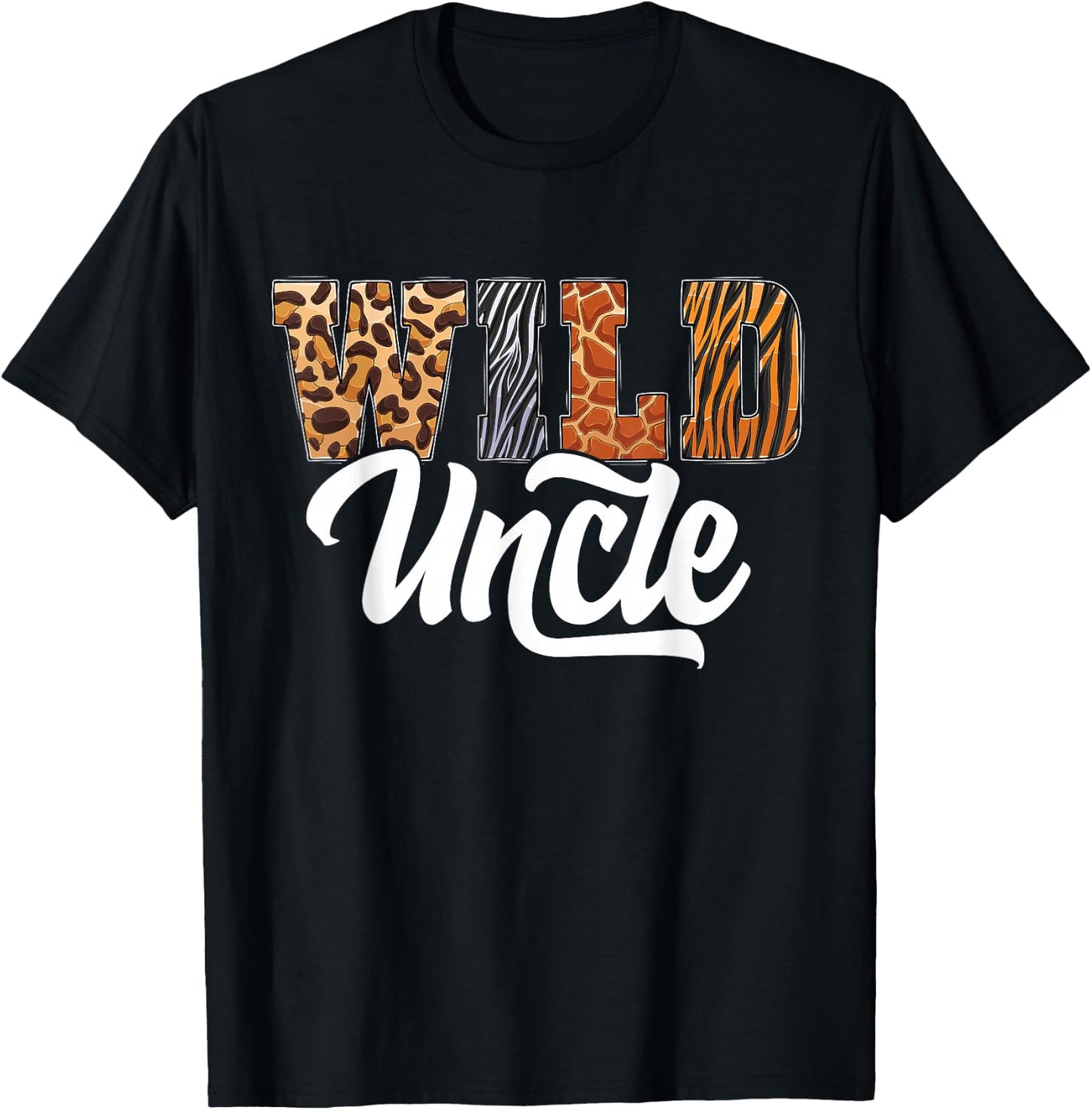 Wild Uncle Zoo Born Wild Birthday Safari Jungle T-Shirt - T-Shirt | Black