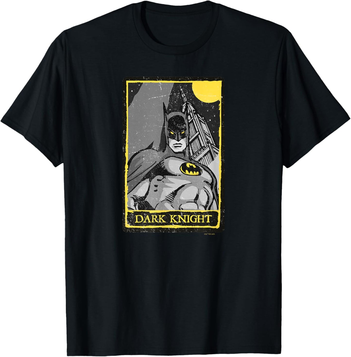 DC Comics Batman Dark Knight Faded Comic Panel T-Shirt - T-Shirt | Black