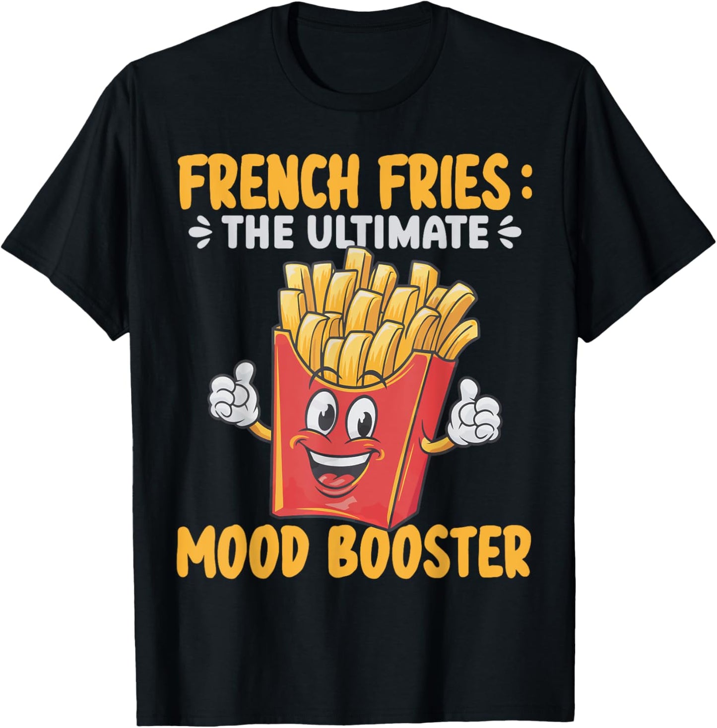 French Fries Art Women Fast Food Lover French Fry T-Shirt - T-Shirt | Black