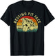 Retro Vintage Resting Pit Face Pitbull Funny Dog Lovers Gift Women T-Shirt - T-Shirt | Black