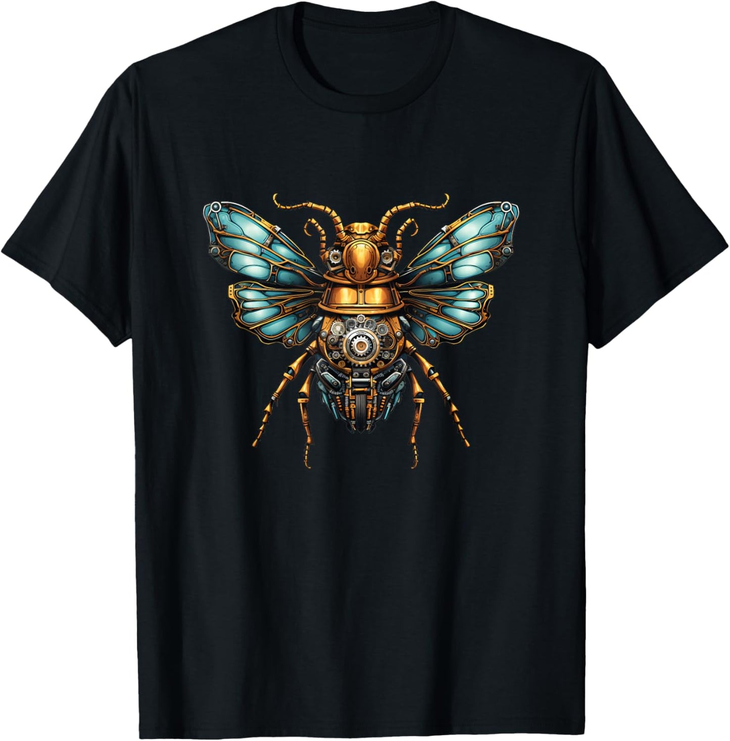 Bug Steam Punk Insect Art Steampunk Bug T-Shirt - T-Shirt | Black