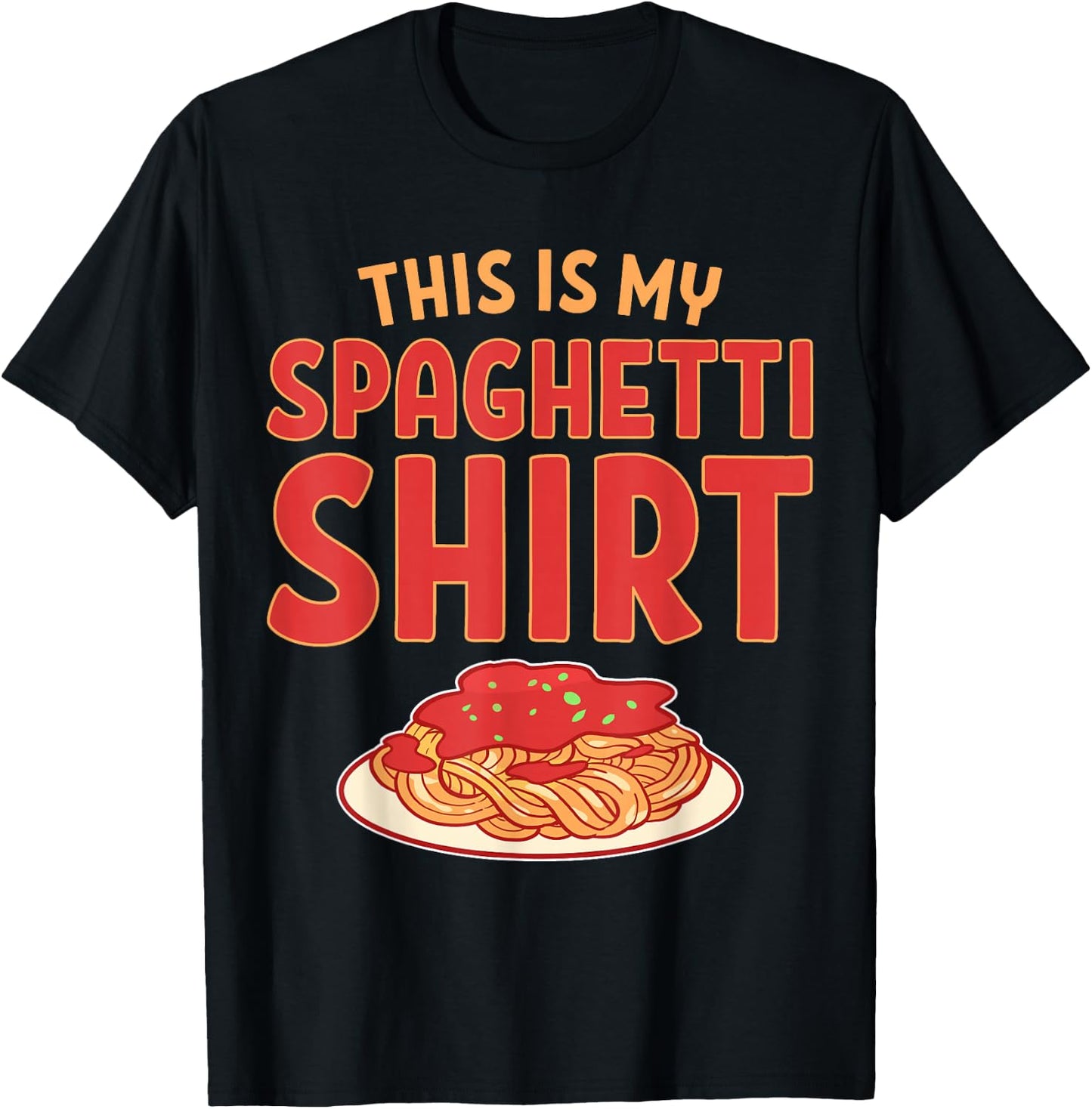 This Is My Spaghetti Shirt T-Shirt - T-Shirt | Black