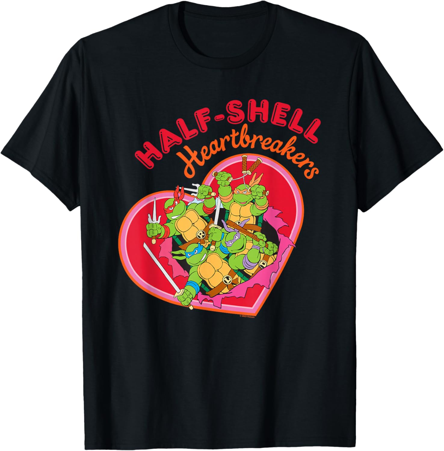 Teenage Mutant Ninja Turtles Valentine's Heartbreakers T-Shirt - T-Shirt | Black