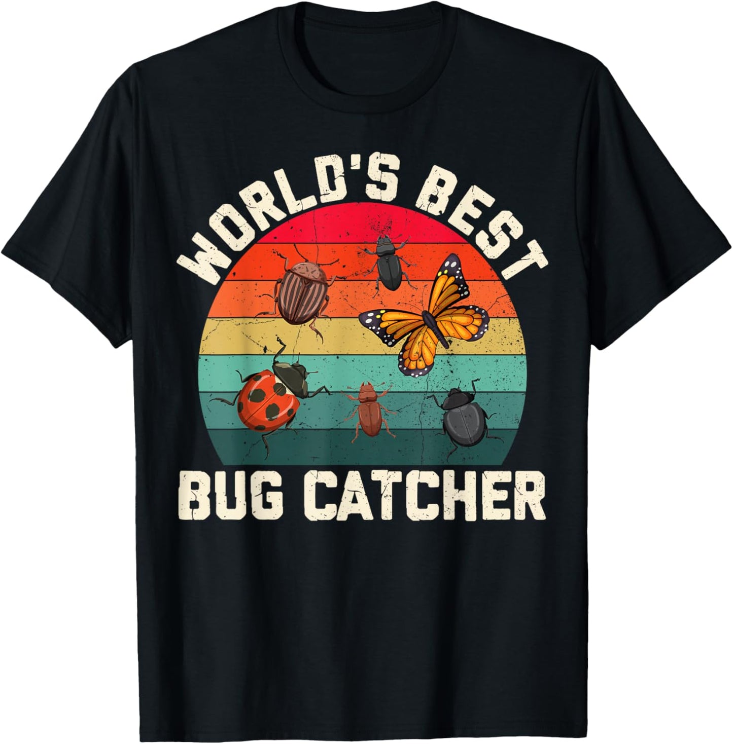 World's Best Bug Catcher Insect Explorer Nature Lover T-Shirt - T-Shirt | Black