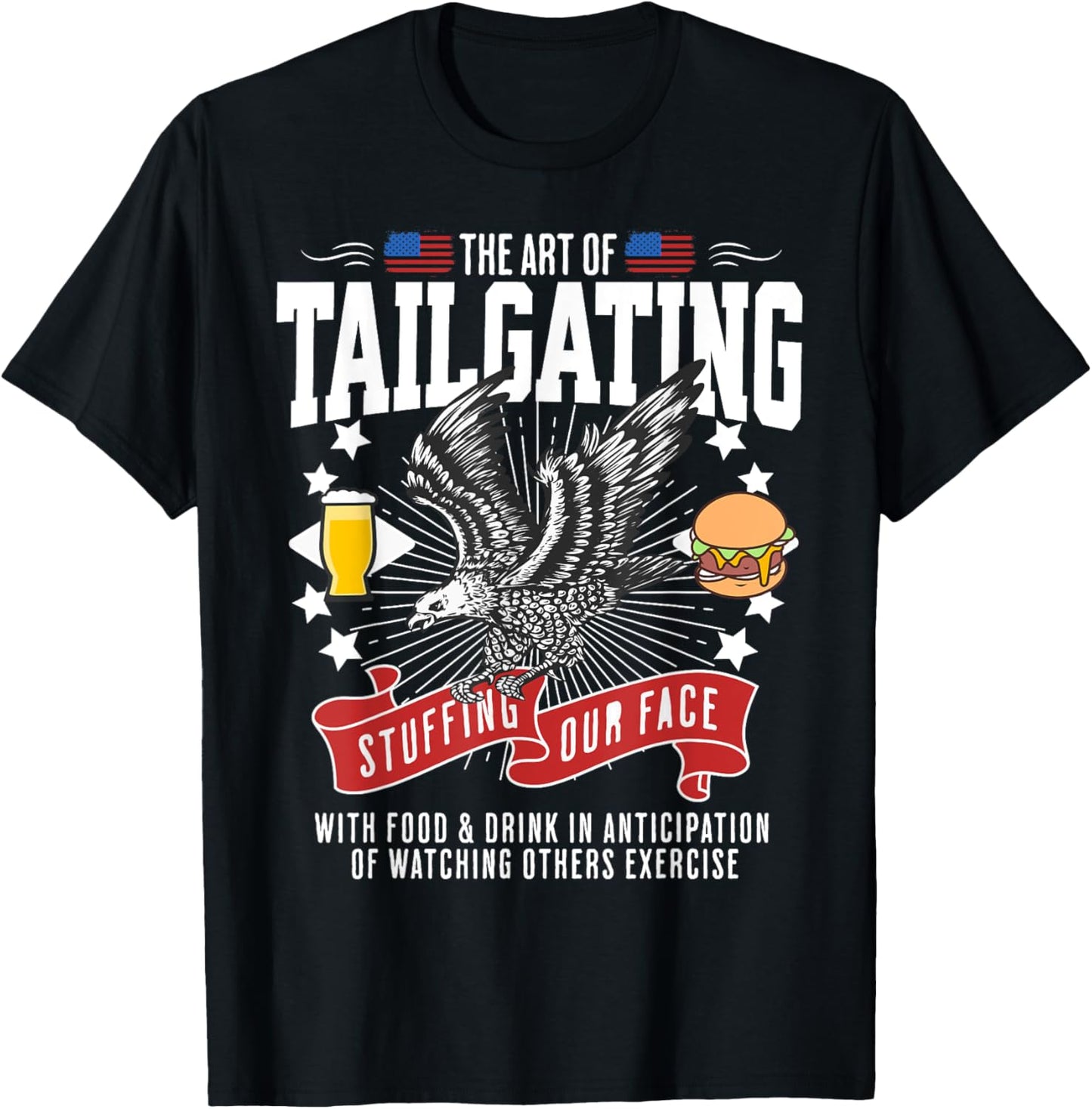 Tailgate Party Idea & Funny American Tailgating T-Shirt - T-Shirt | Black