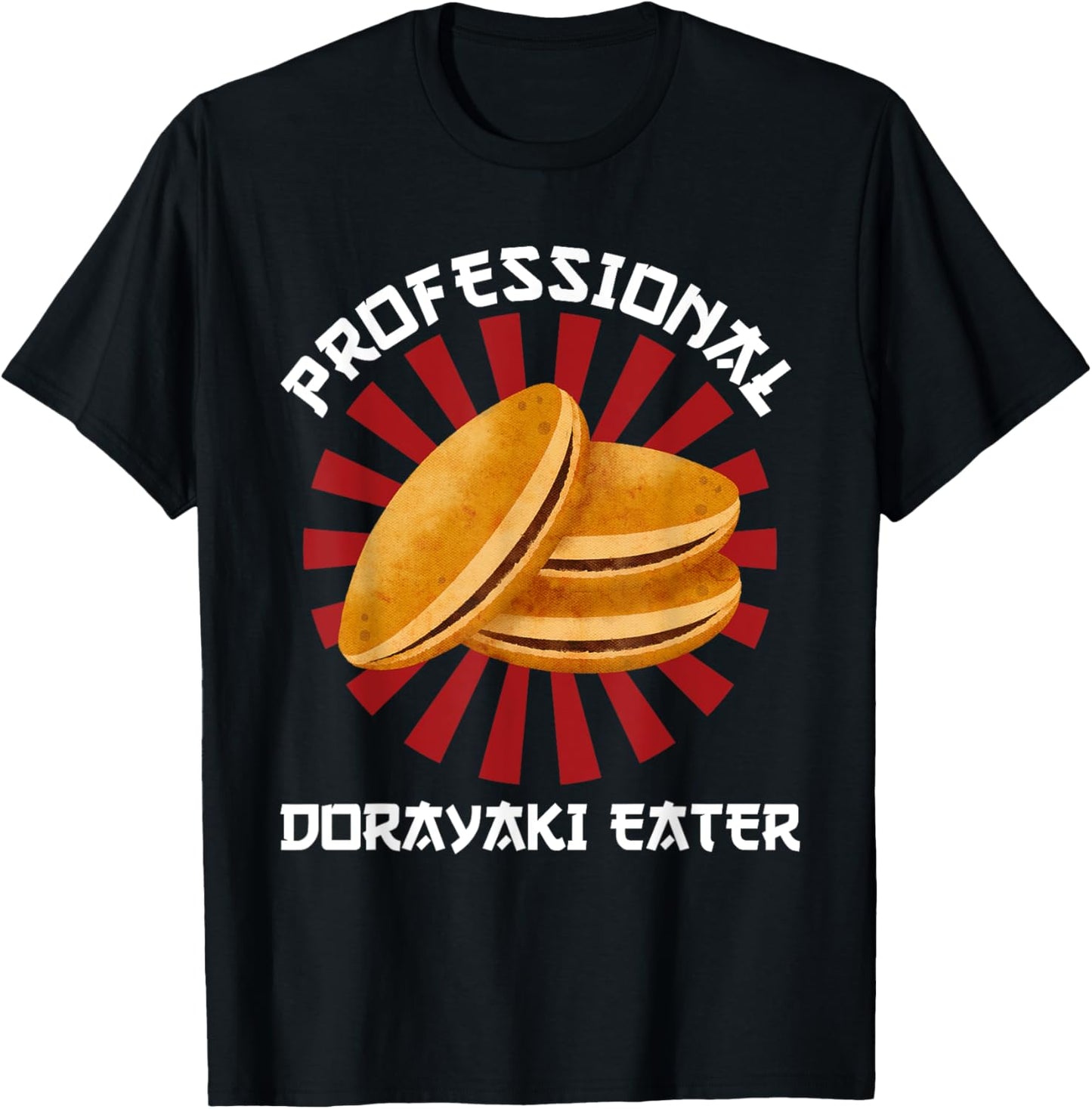 Vintage Dorayaki Professional Dorayaki Eater Japanese Style T-Shirt - T-Shirt | Black