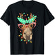 Funny Donkey Farmer Women Girls Family Christmas T-Shirt - T-Shirt | Black