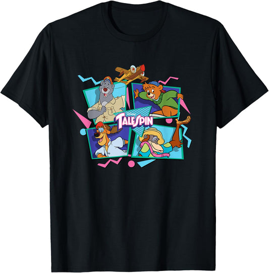 Talespin - Retro Character Group T-Shirt - T-Shirt | Black