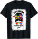 Half Guyanese And Puerto Rican Rico Guyana Flag Afro Girl T-Shirt - T-Shirt | Black