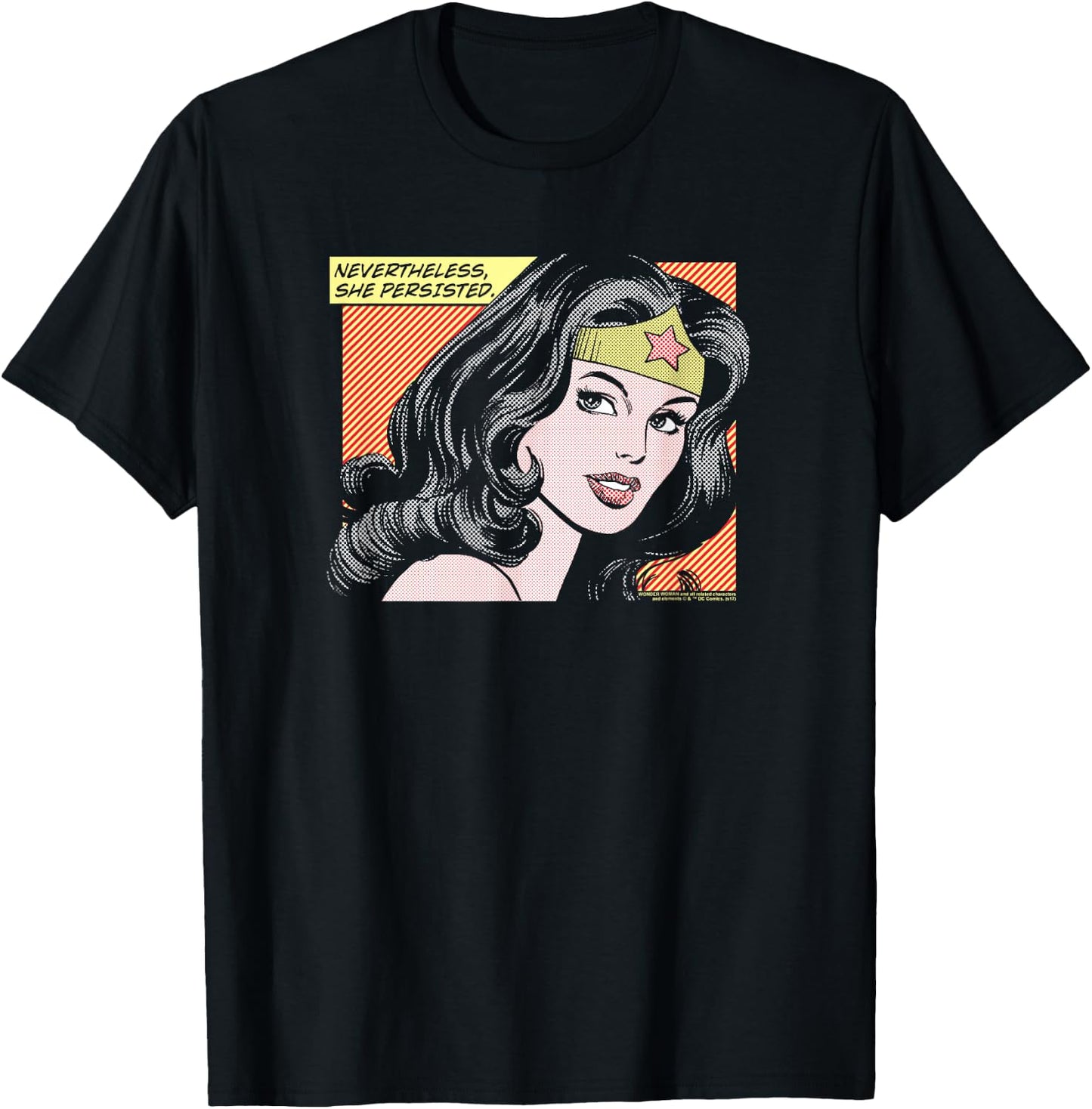 Wonder Woman She Persisted T-Shirt - T-Shirt | Black
