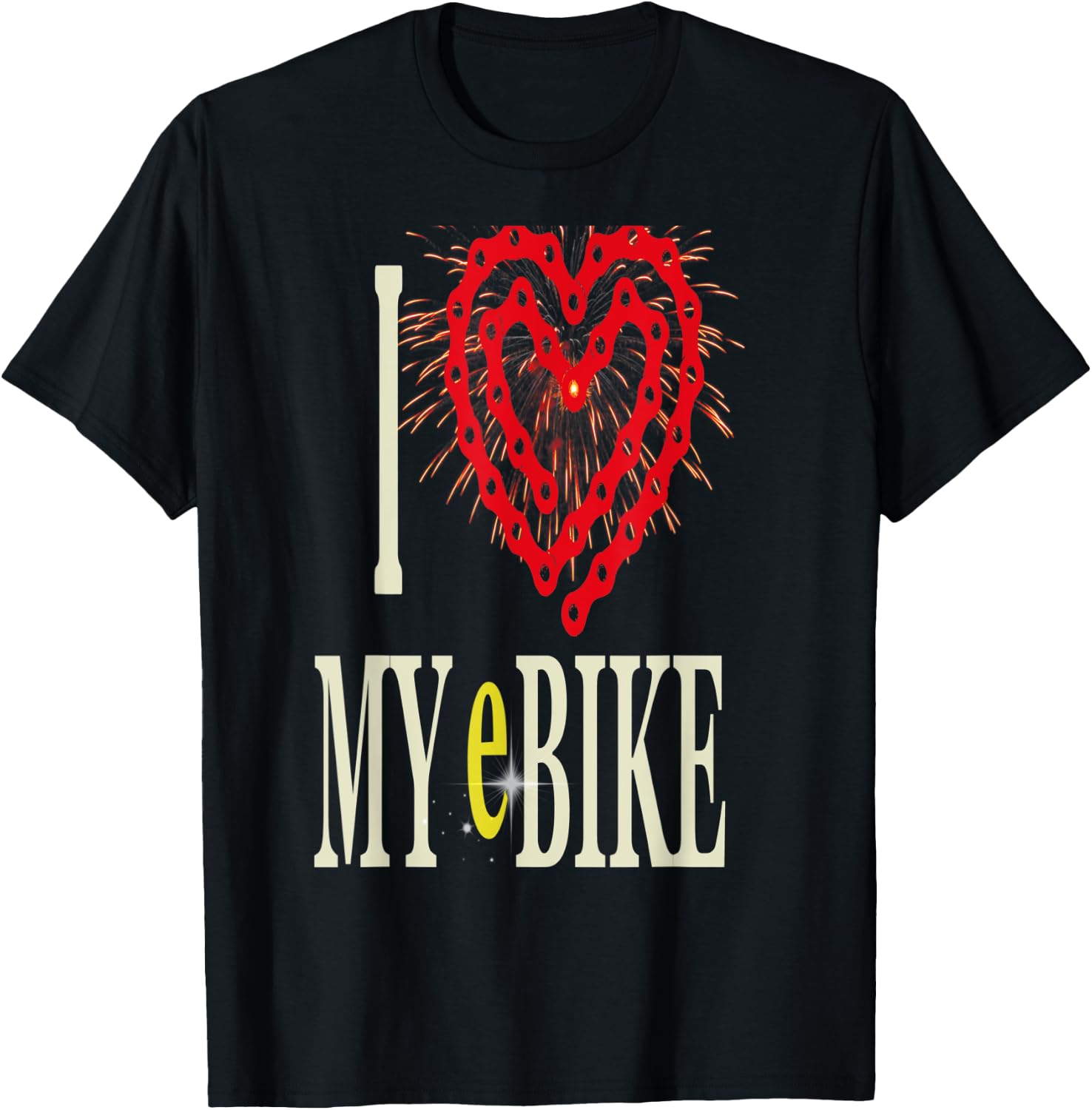 I love my ebike novelty Gift electric bike rider T-Shirt - T-Shirt | Black