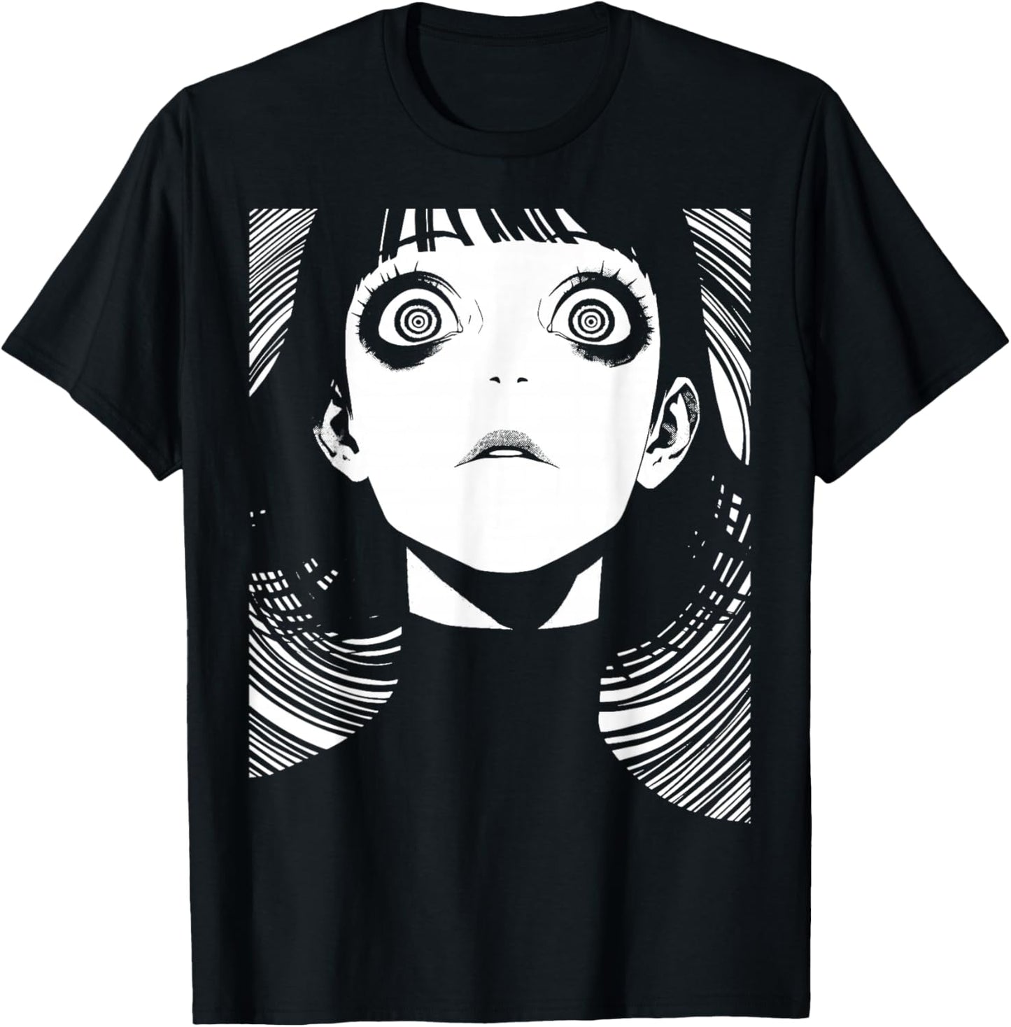 Horror Anime Manga | Japan Japanese Creepy Kawaii Goth T-Shirt - T-Shirt | Black
