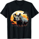 Rhino Nature Animal Art Rhinoceros Wildlife Motif Savanna T-Shirt - T-Shirt | Black