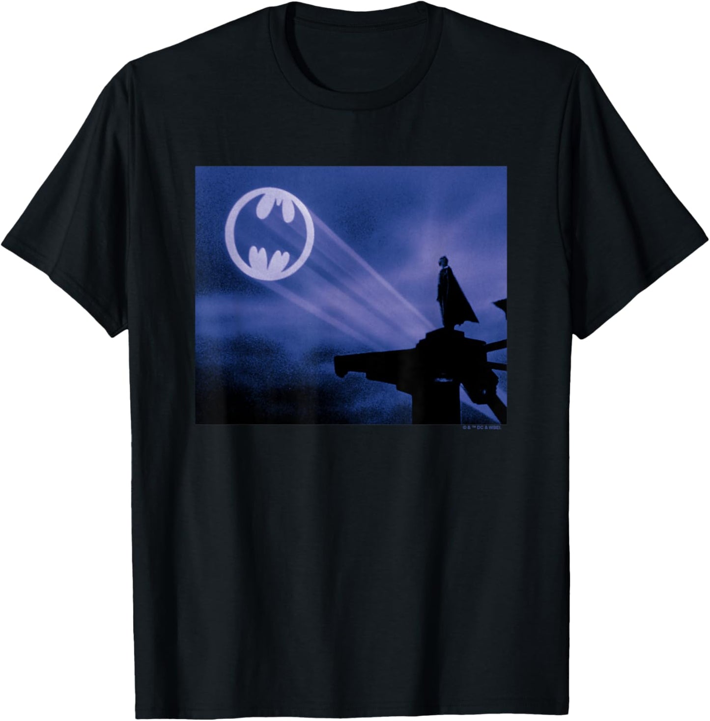 Batman 1989 Bat Signal T-Shirt - T-Shirt | Black
