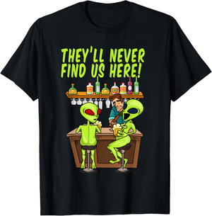 Funny Storm Area 51 Festival Apparel, Alien UFO Hunter Humor T-Shirt - T-Shirt | Black