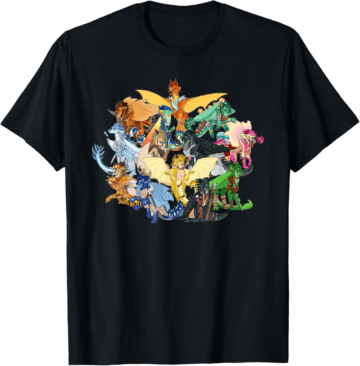 Wing of Fires Legends Fathom Darkstalker Clearsight T-Shirt - T-Shirt | Black