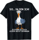 Funny Sprüch Lustige Männer Damen Möwe So Da Bin Ich T-Shirt - T-Shirt | Black