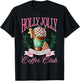 Coffee Christmas Gingerbread Pink Women Latte Cozy Winter T-Shirt - T-Shirt | Black