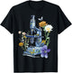 Medical Laboratory Technician Chemistry Floral Microscope Science Butterfly - Adults, Black, Small, Short Sleeve T-Shirt - T-Shirt | Black