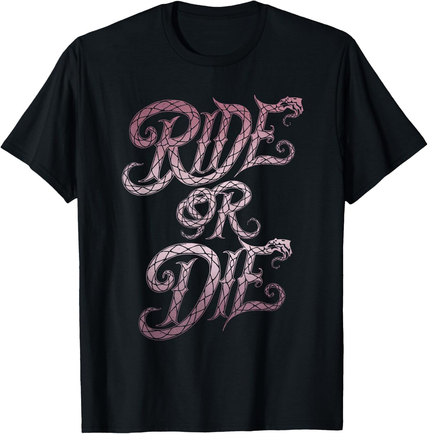 Ride or Die Motivational Men Women T-Shirt - T-Shirt | Black