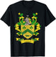 Corrigan Coat of Arms | Corrigan Surname Family Crest T-Shirt - T-Shirt | Black